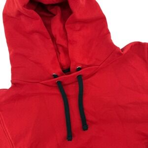 Drifter Mens‎ XL Short Sleeve Hoodie Red Zip Pocket USA Made Pullover